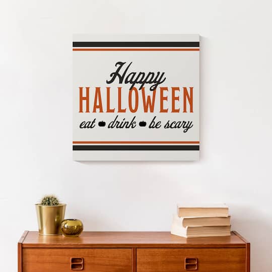 Happy Halloween Canvas Wall Art